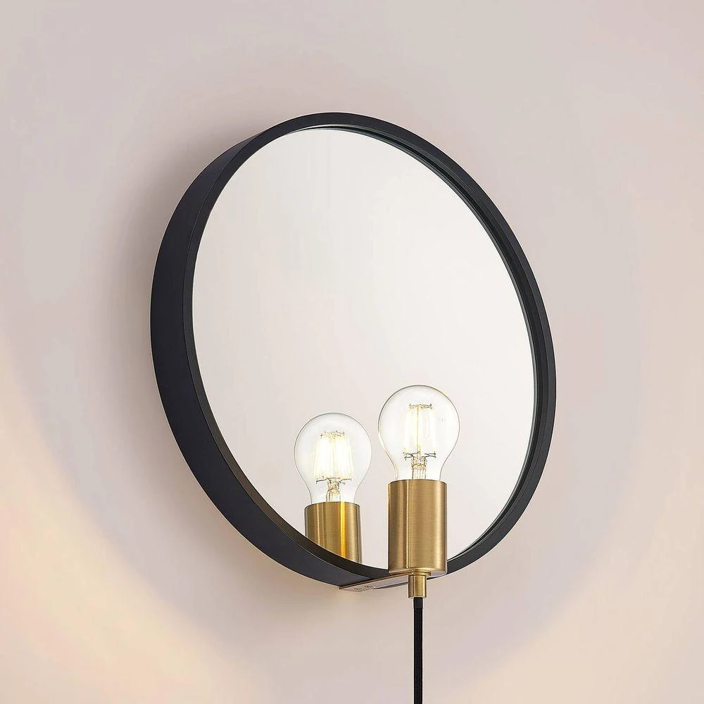 LumaniApplique Murale w/Mirror Black - Lucande