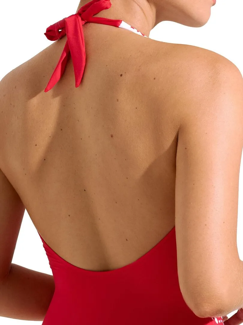 Maillot de bain une pièce dos nu sans armatures Quito - Rouge