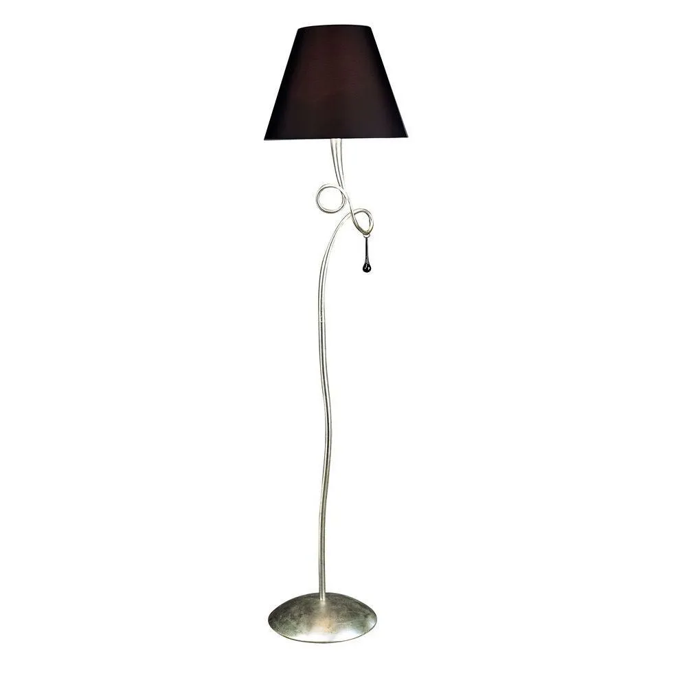 MANTRA 3533 Lampadaire intérieur argenté et noirØ 40 cm  PAOLA