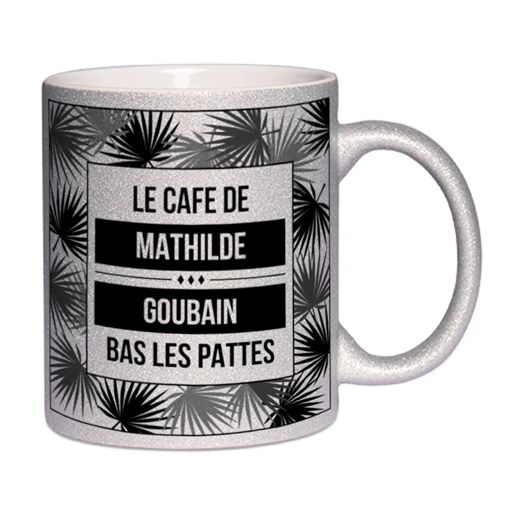Mug à paillettes Palmiers