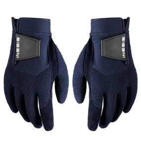 Paire de gants golf hiver femme - cw bleu marine