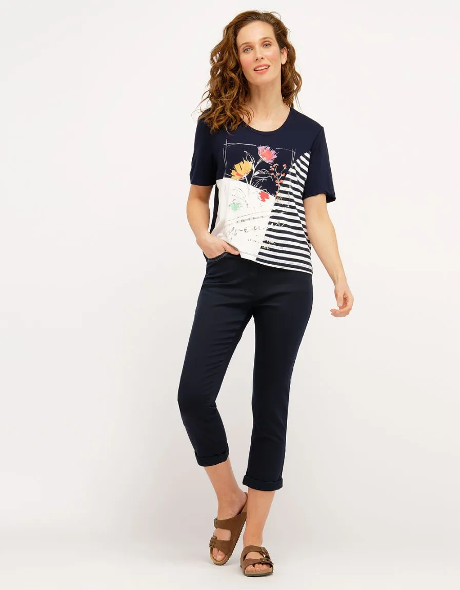 Pantacourt marine chic - Pantalons