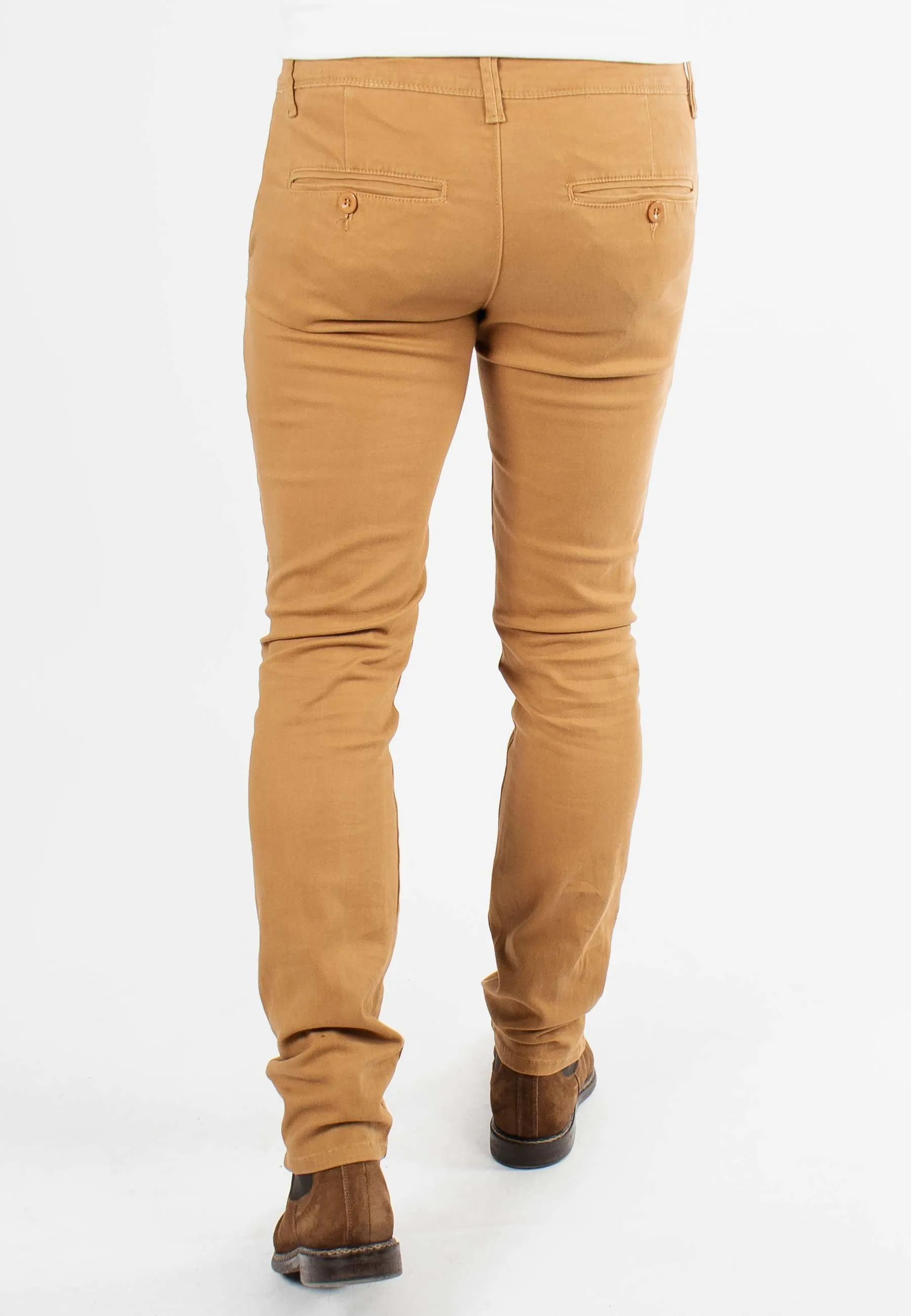 Pantalon chino camel slim