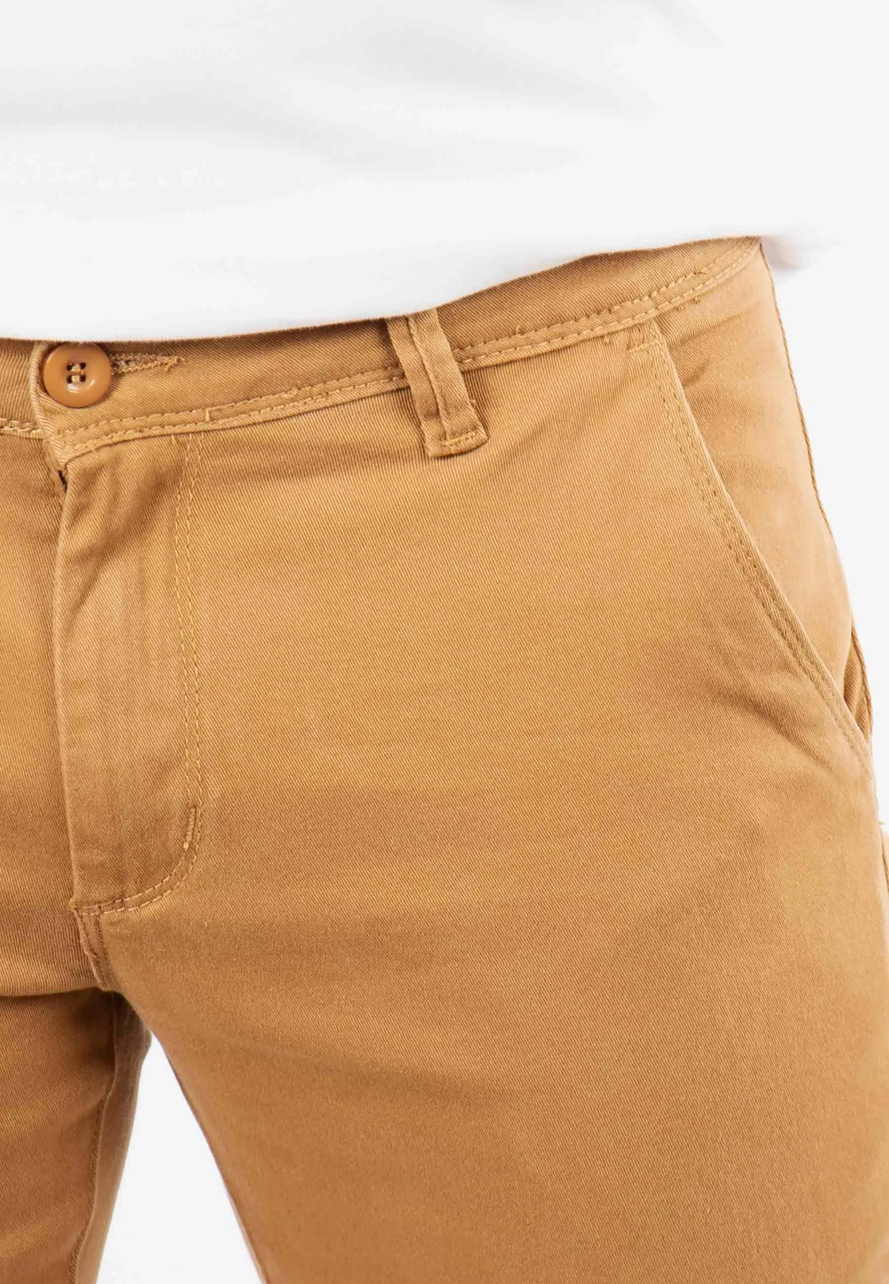 Pantalon chino camel slim