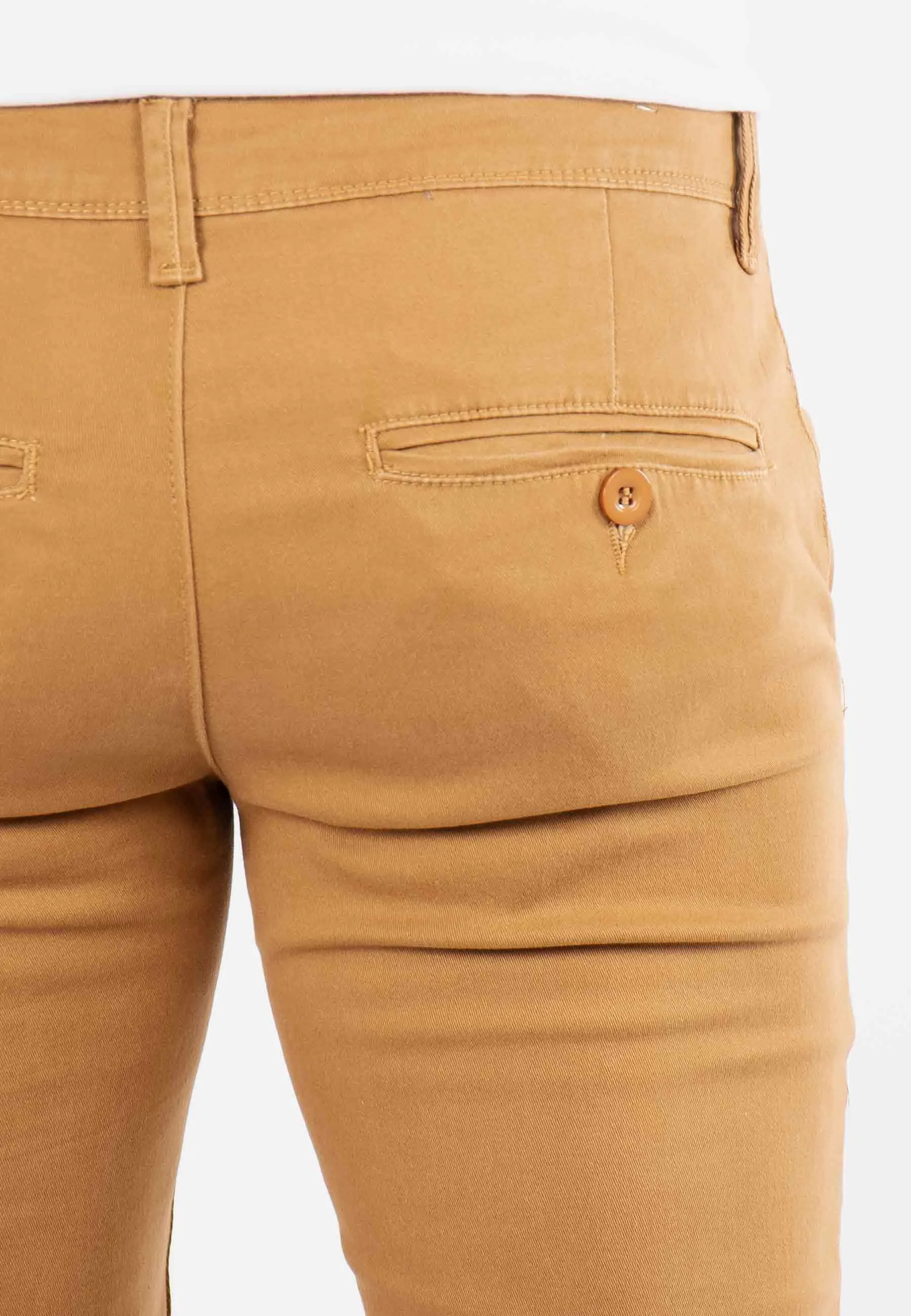 Pantalon chino camel slim