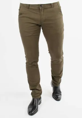 Pantalon chino kaki slim