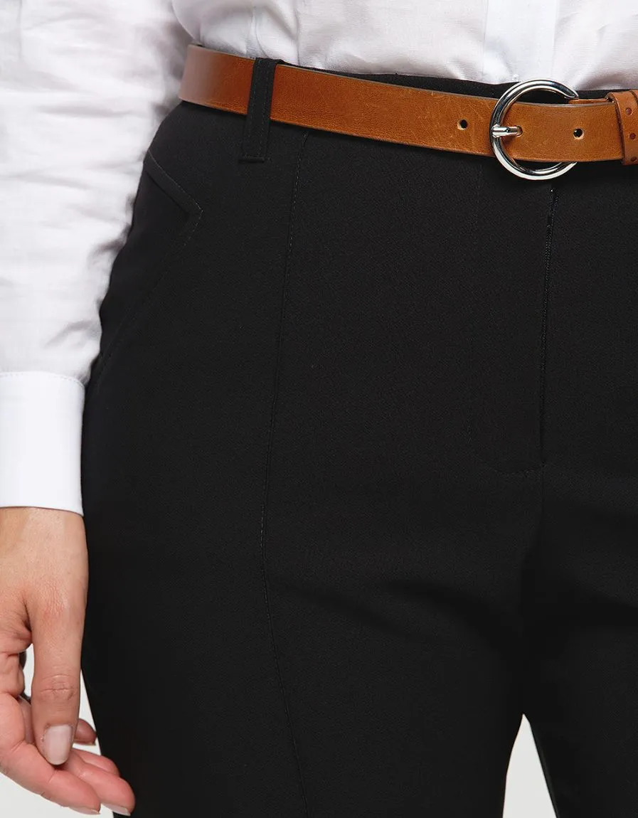 Pantalon habillé noir - Pantalons droits