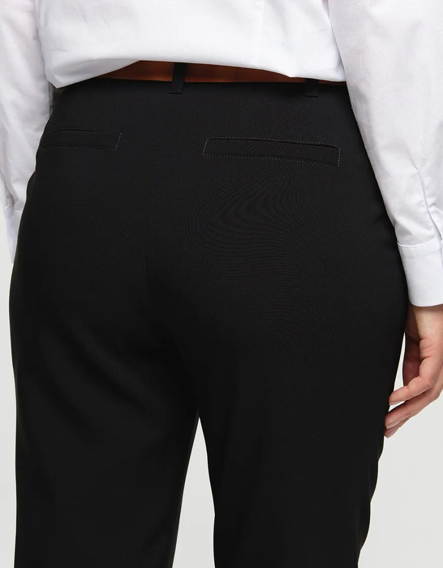 Pantalon habillé noir - Pantalons droits