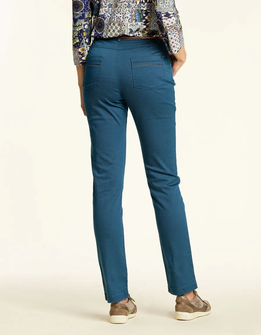 Pantalon stretch bleu - Pantalons