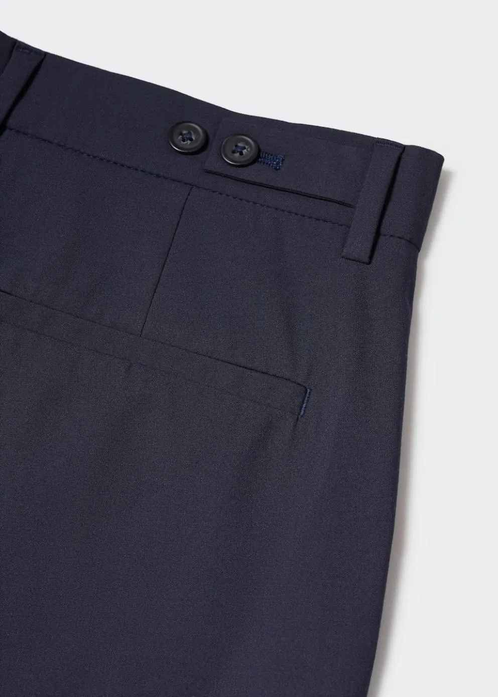 Pantalons | Homme MANGO Bermuda Slim Fit Taille Réglable Bleu Marine