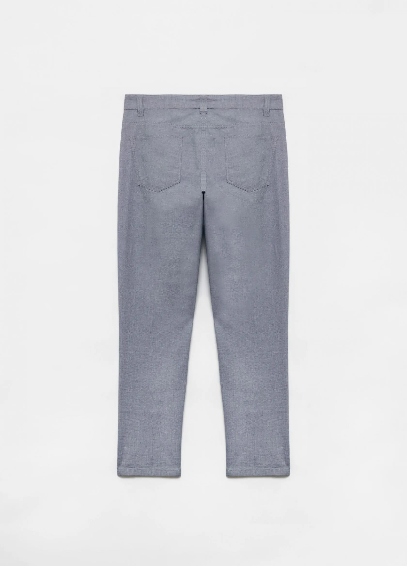 Pantalons Homme | Five-pocket solid colour trousers Bleu marine | OVS