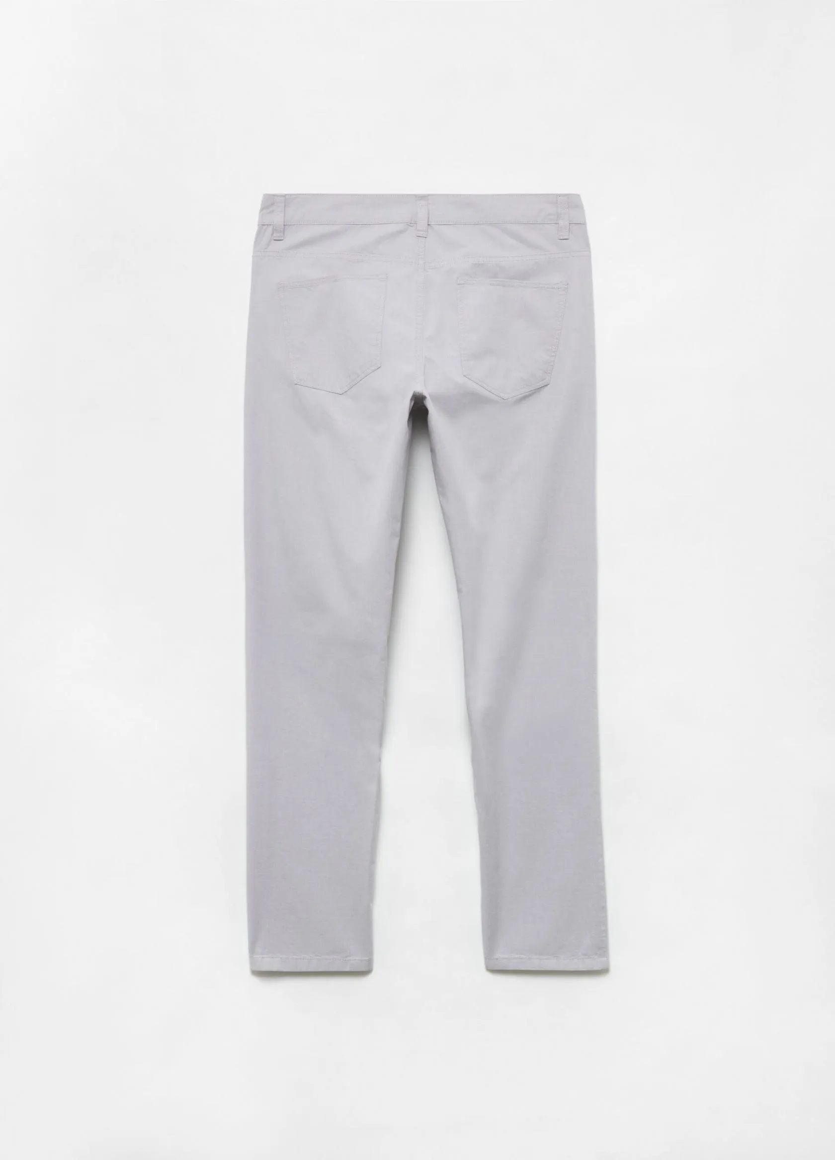 Pantalons Homme | Five-pocket solid colour trousers Gris clair | OVS