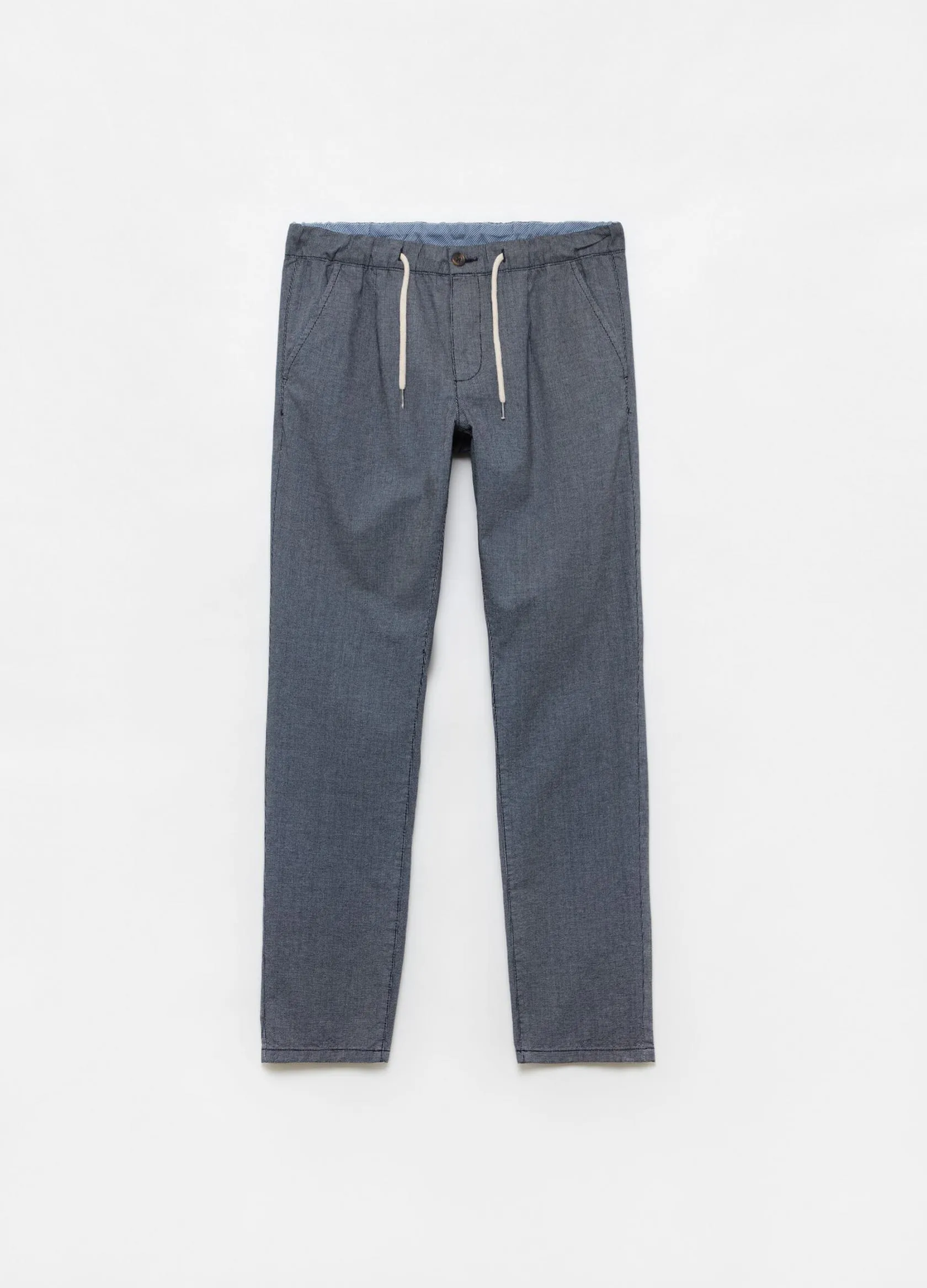 Pantalons Homme | Regular-fit mélange joggers Bleu/Blanc | OVS