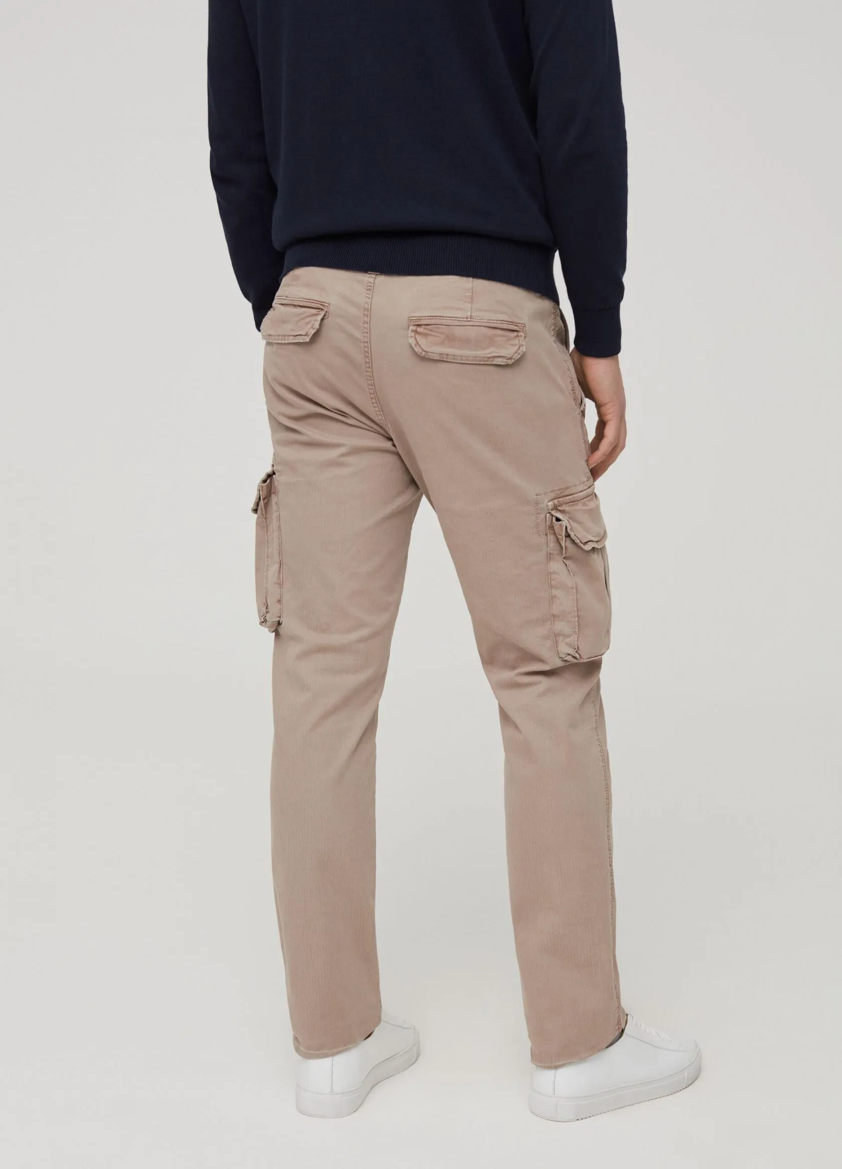 Pantalons Homme | Slim fit cargo trousers Beige | OVS