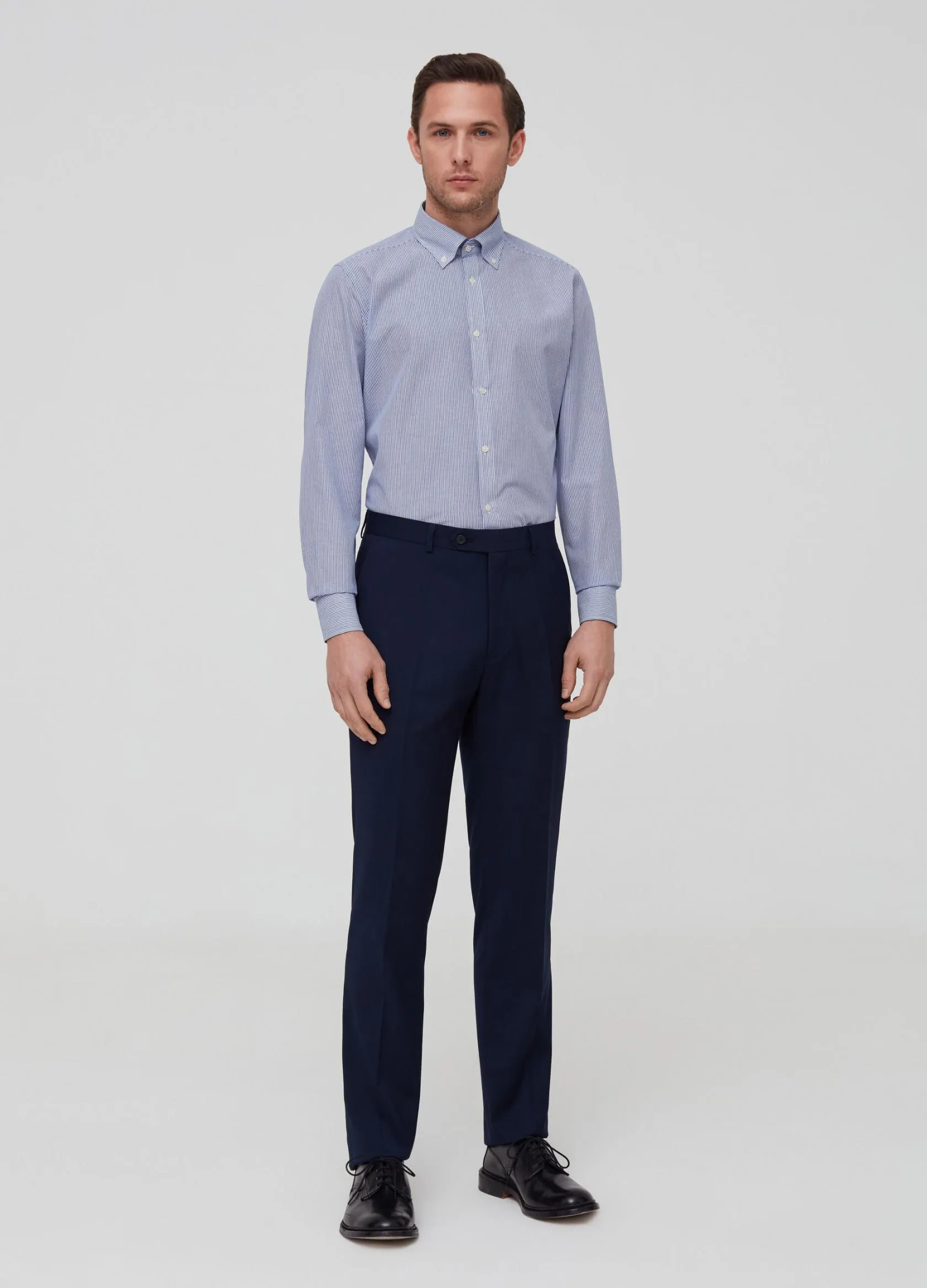 Pantalons Homme | Viscose blend, regular-fit trousers Bleu marine | OVS