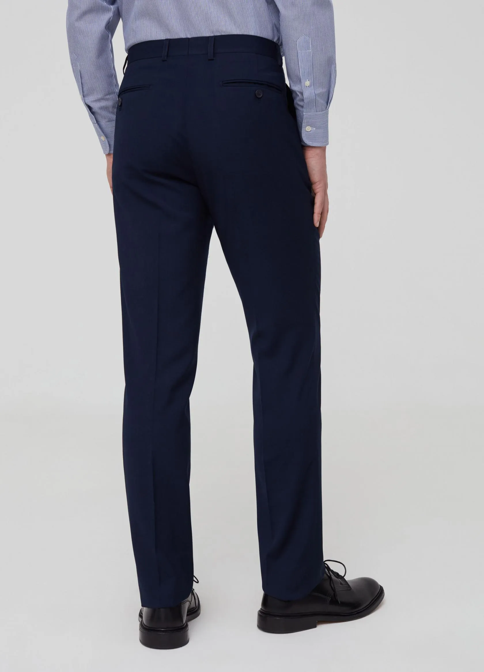 Pantalons Homme | Viscose blend, regular-fit trousers Bleu marine | OVS