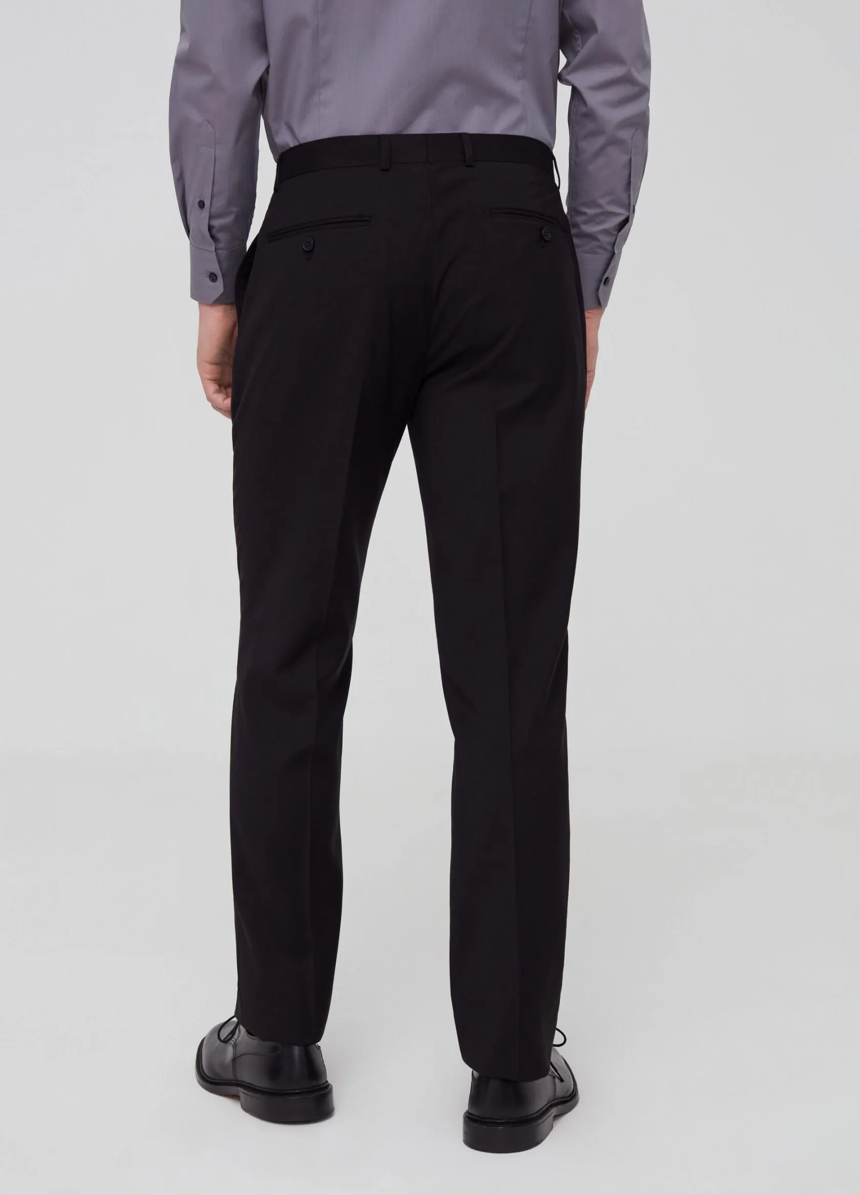 Pantalons Homme | Viscose blend, regular-fit trousers Noir | OVS