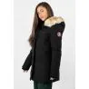 Paragoose Nina HEAT Doudoune Courte Femme Hiver Chaude Imperméable Chauffante Avec Capuche À Fourrure