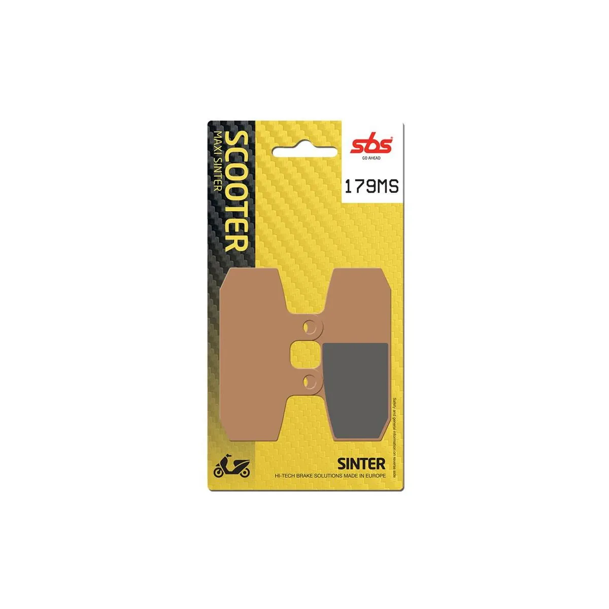 Plaquettes de frein SBS 179 MS Evo Sinter