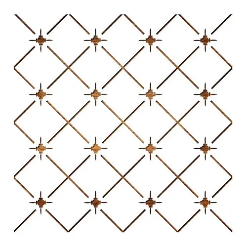 Pochoir 30 x 30 cmr en plastique mylar :grille capitonnée
