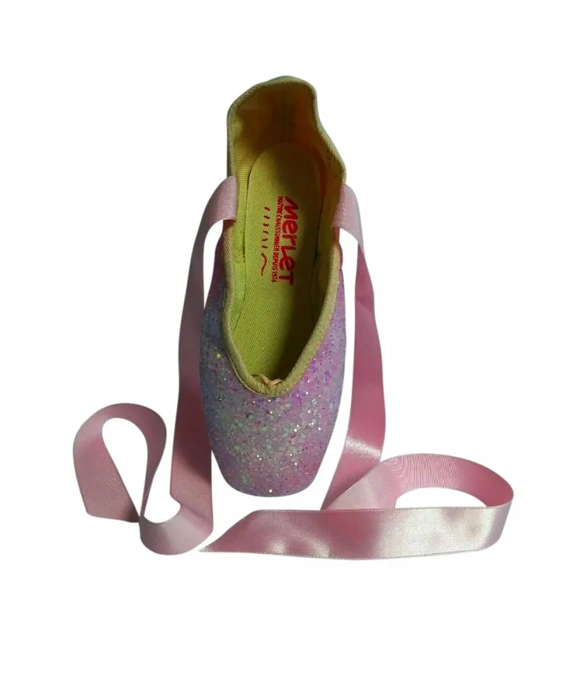 Pointes Danse Déco Glitter Rose - Merlet