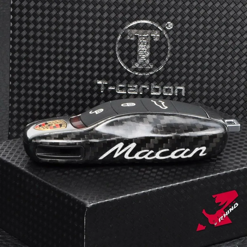 Porsche Macan Car Key Shell Carbon Fiber