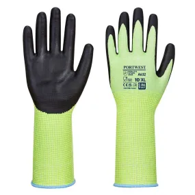 Portwest - Gants anti coupures de niveau D coupe verte longue poignet