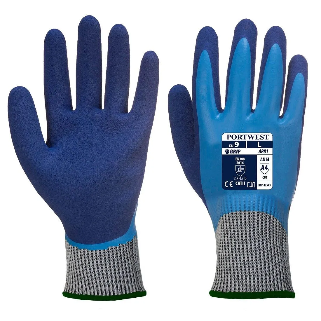 Portwest - Gants anti coupures de niveau D et anti liquides Pro HR Cut