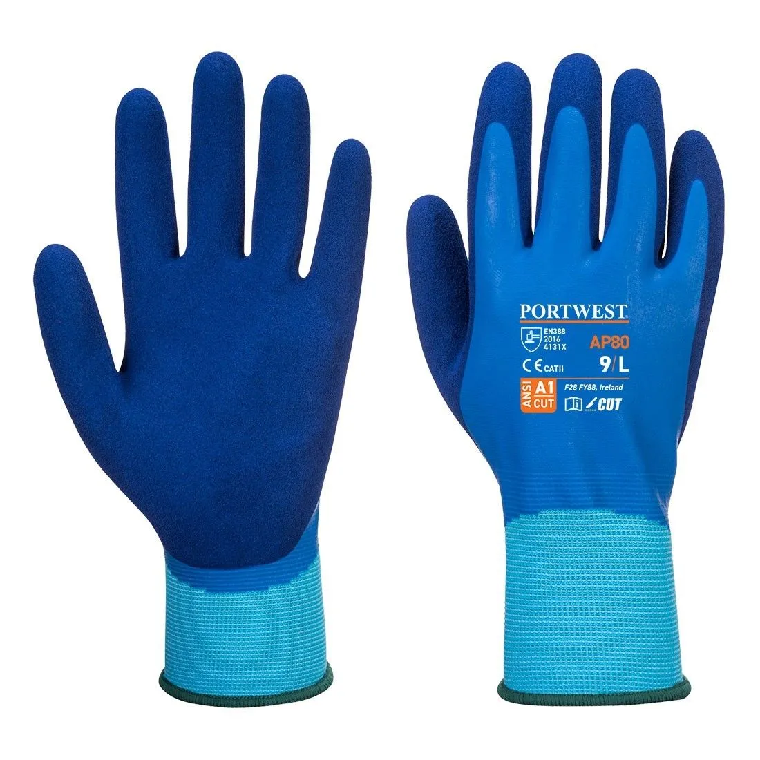 Portwest - Gants manutention protection contre les liquides en enduit latex LIQUID PRO