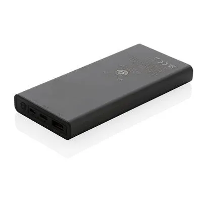 Powerbank personnalisable en aluminium recyclé - 10000mAh - TERRAS- Vertlapub