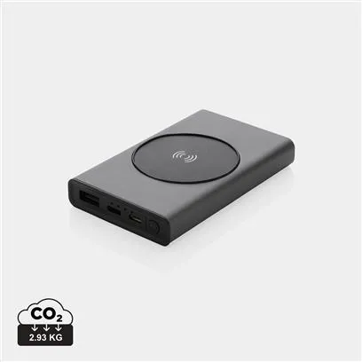Powerbank publicitaire en aluminium recyclé - 5000mAh - STERRA - Vertlapub