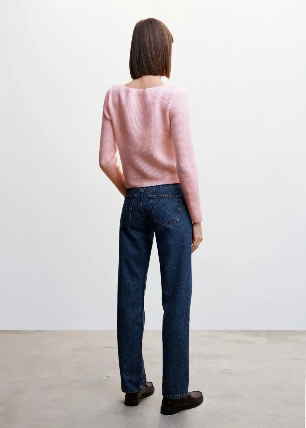 Pulls Et Cardigans | Femme MANGO Pull-over Côtelé Col Bateau Rose