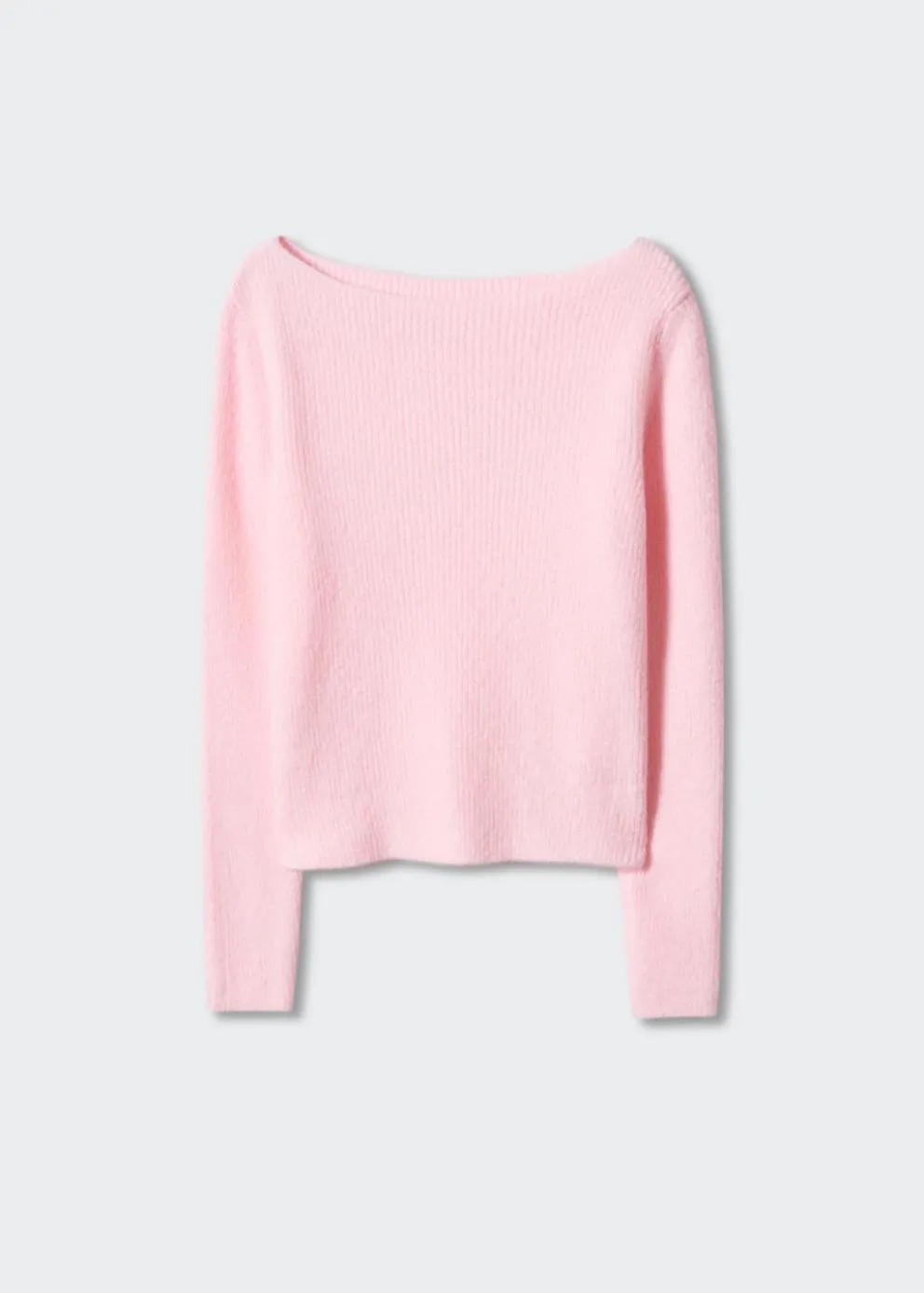 Pulls Et Cardigans | Femme MANGO Pull-over Côtelé Col Bateau Rose