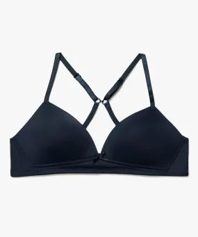 soutien-gorge avec bonnets paddes et bretelles multipositions fille bleu