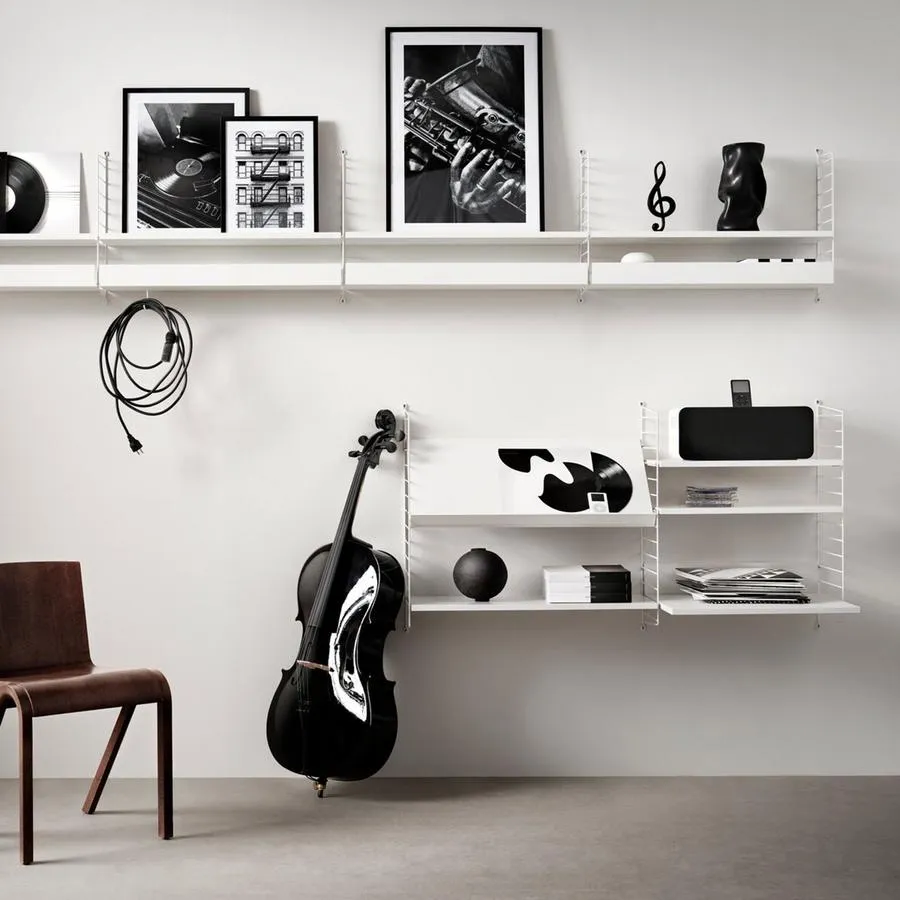 String System présentoir à revues bois massif