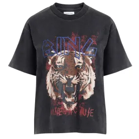 T-shirt Anine Bing tigre noir