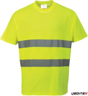 T-shirt haute visibilit&eacute; col rond CONFORT