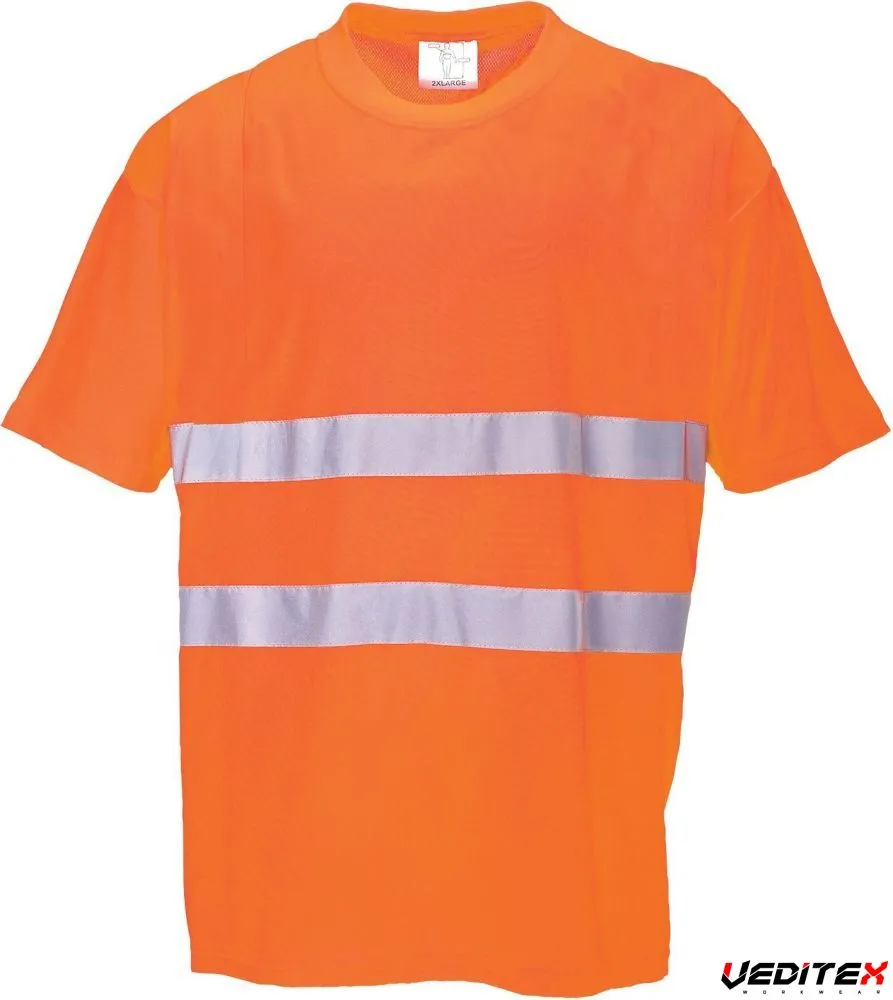T-shirt haute visibilit&eacute; col rond CONFORT