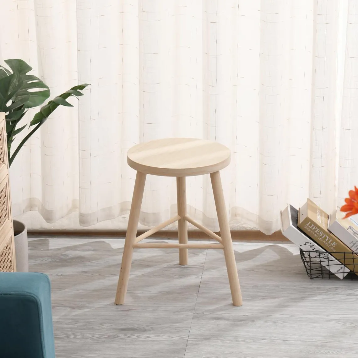 Tabouret Scandinave en Pin ITAMI  | 3 Suisses