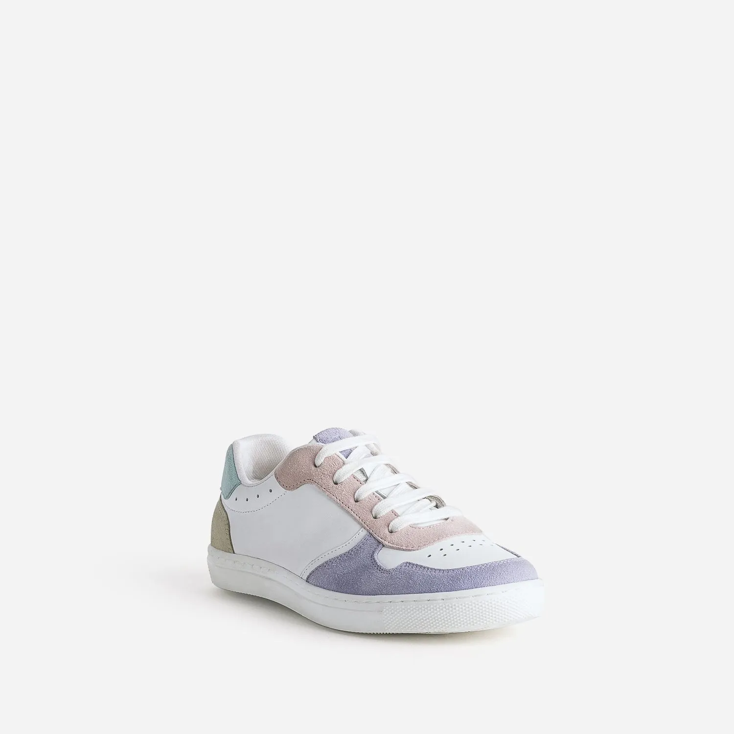 Tennis BUGGY cuir blanc et pastel - Baskets Enfant | ERAM