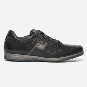 Tennis FLUCHOS noire en cuir - Chaussures de ville Homme | ERAM