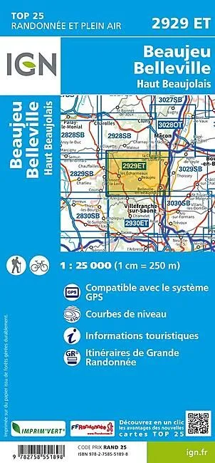 TOP25 2929ET BEAUJEU BELLEVILLE 1 25 000