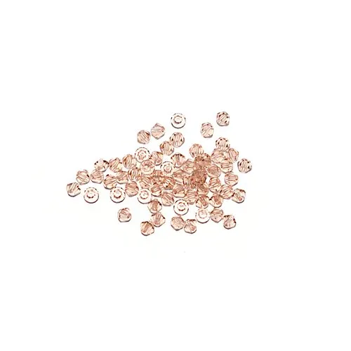 Toupie à facettes cristal 3x3 mm peach x10