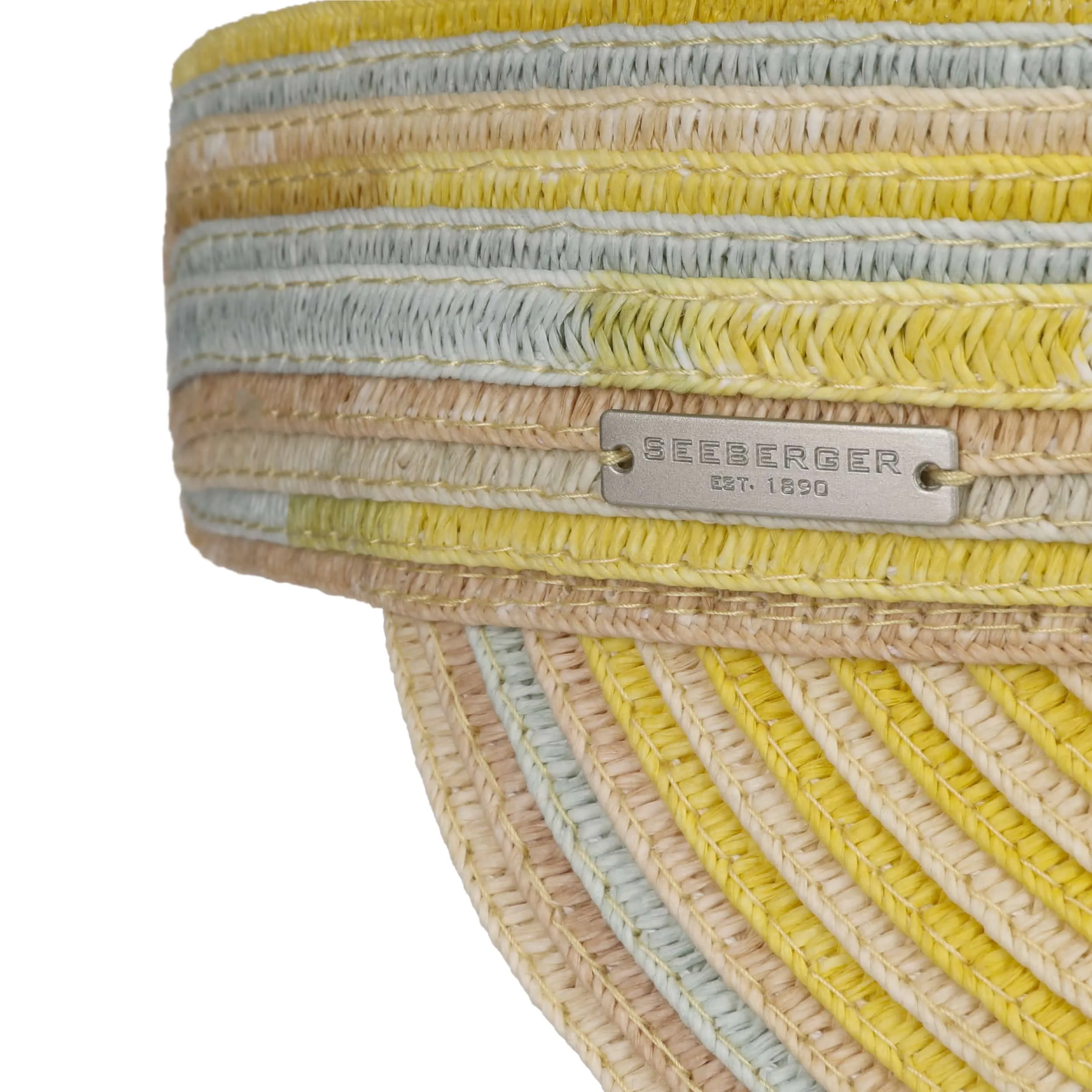 Visière en Paille Multicolour by Seeberger --> Chapeaux, casquettes & bonnets en ligne ▷ Chapeaushop