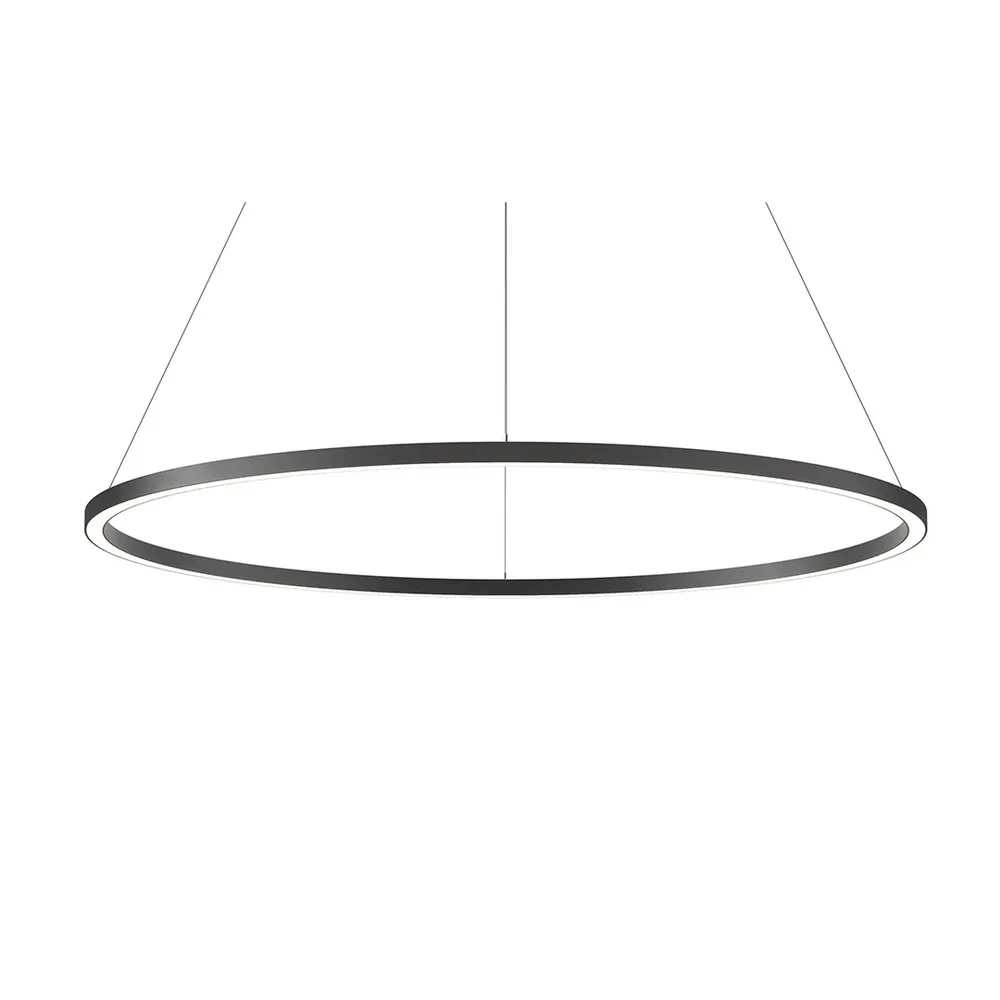 ZERO DIRECT : Suspension en forme d'anneau éclairage direct Ø3035mm blanche ou noire
